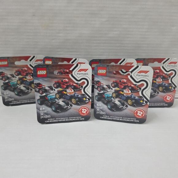 2025 LEGO 71049 Formula 1 Series Cars/Minifigures SET OF 6 Sealed Box - Picture 1 of 5